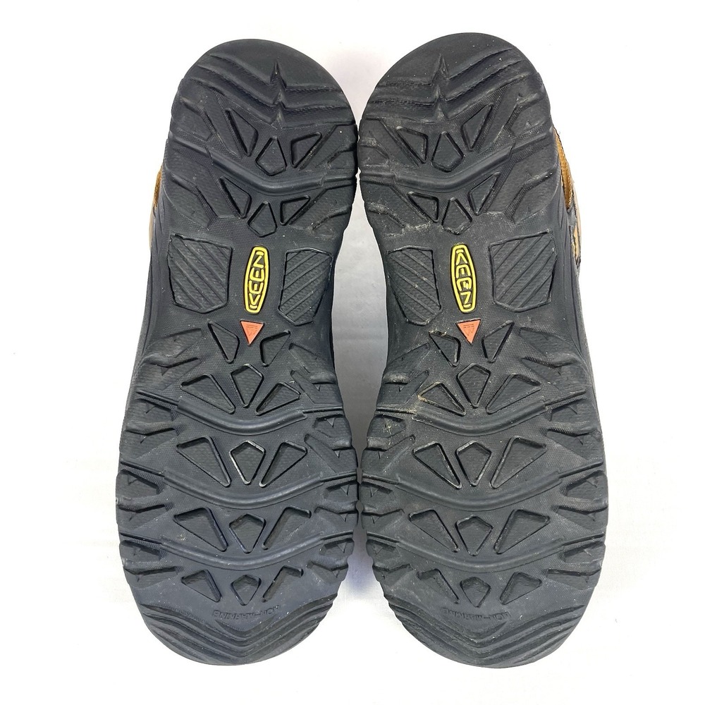 Keen Targhee Dark Earth/Golden Brown Leather Waterproof Hiking Boots Youth 5 - Picture 8 of 10
